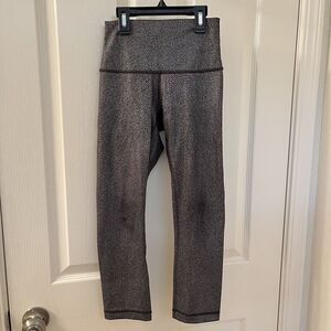 Lululemon Wunder Under High-Rise Crop 21" Leggings Luminosity Foil Print Size 2